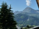 Mont Charvin, vue de l'appartement en location